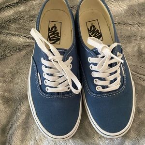 Vans - Authentic navy blue vans Size 6.5 in men’s and size 8 in women’s